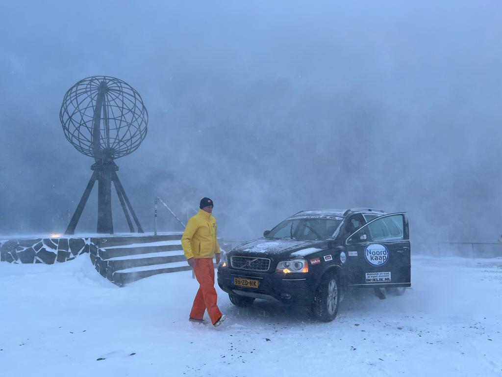 Winterstorm bij de bol