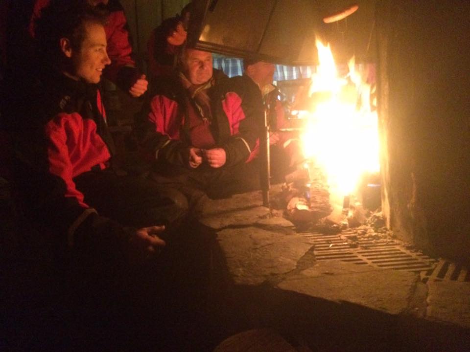 opwarmen tijdens een vuurtje